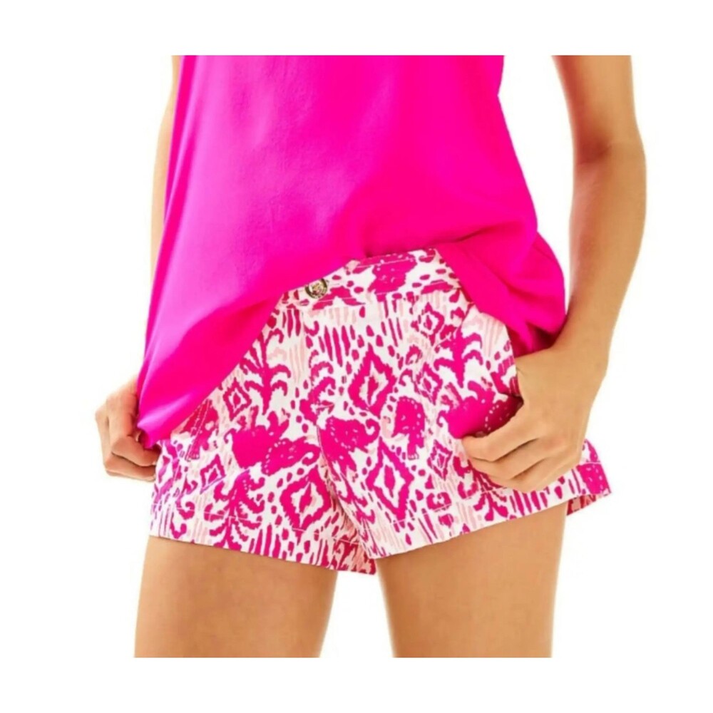 Lilly Pulitzer Pink & White Print Women's Shorts